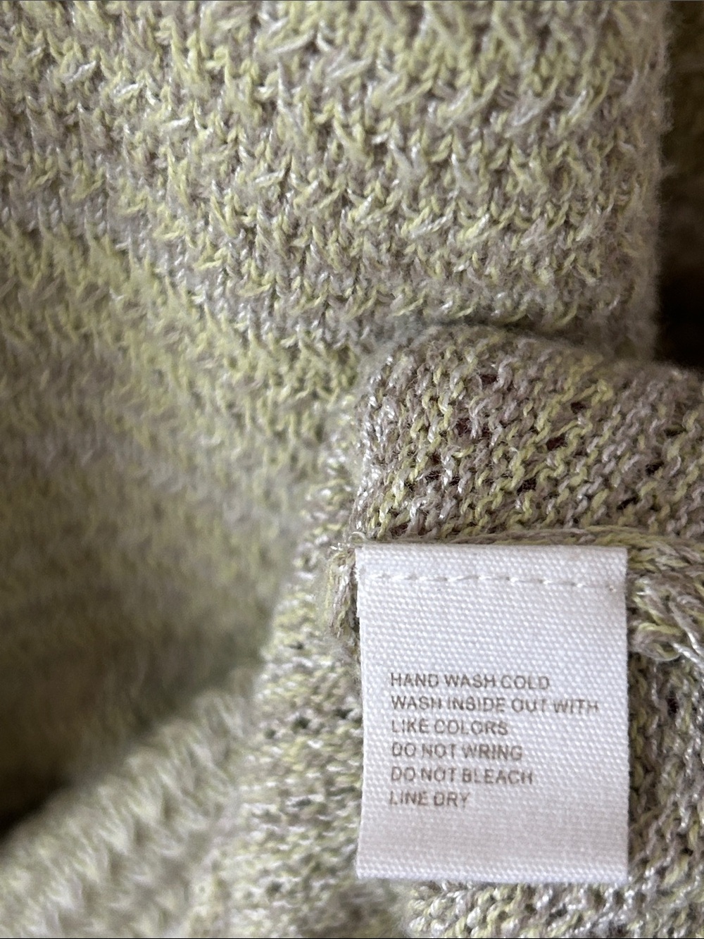 Element Knit Lightweight Sweater Size Large Cozy Summer Evening Green Gray - Picture 8 of 11